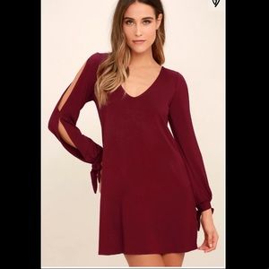Glory of Love Wine Shift Dress